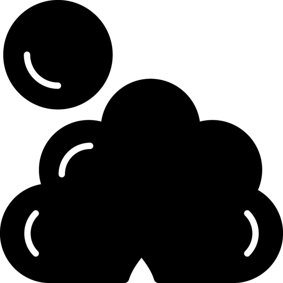 oscuro nube cubrir vector icono diseño