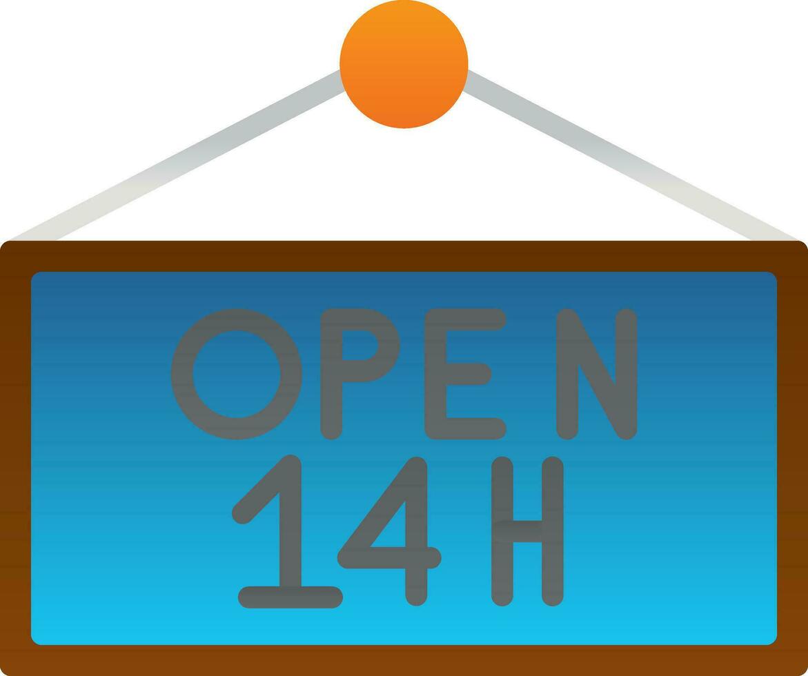 Opening hours Vector Icon Design