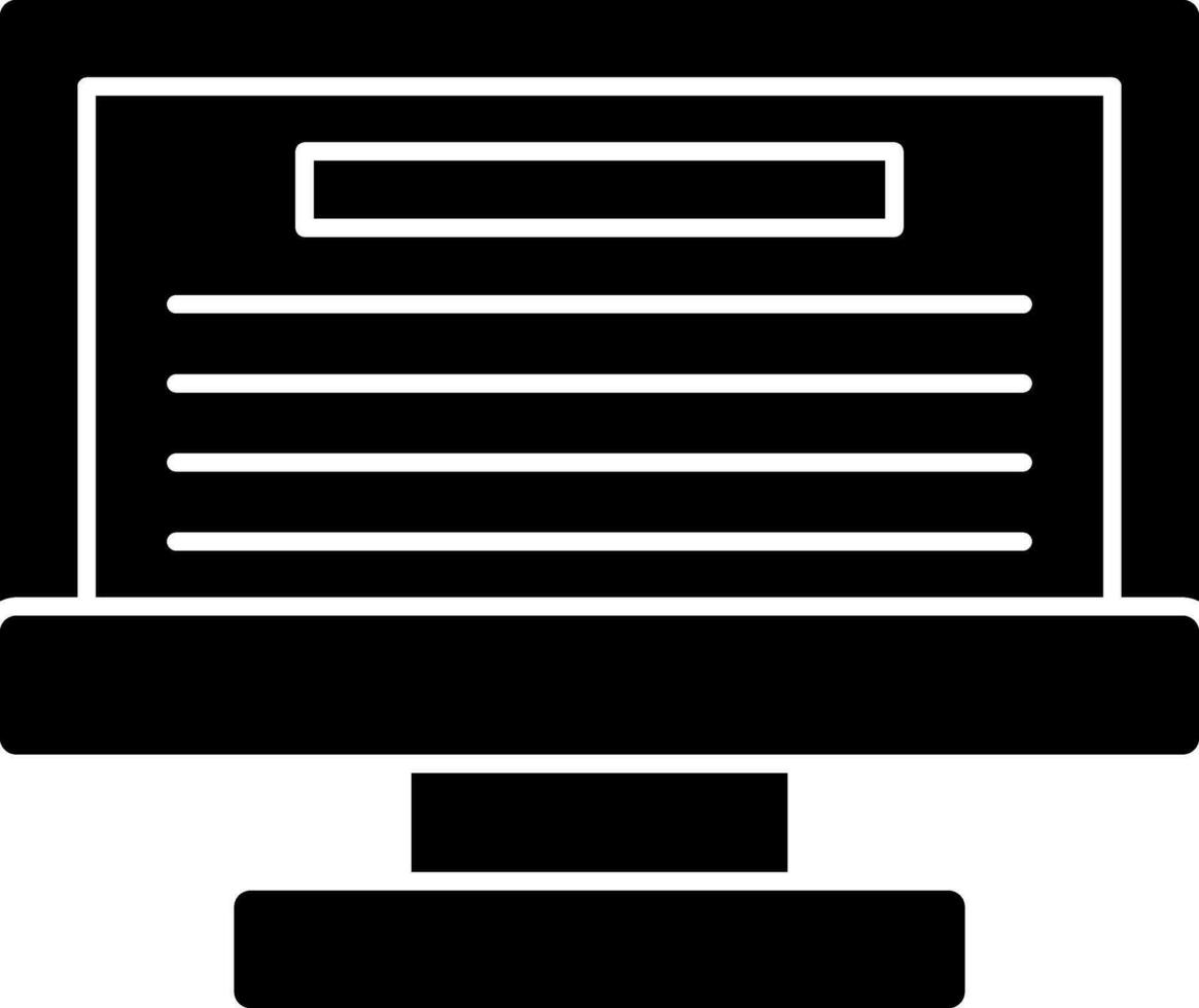 Monitor Vector Icon Design