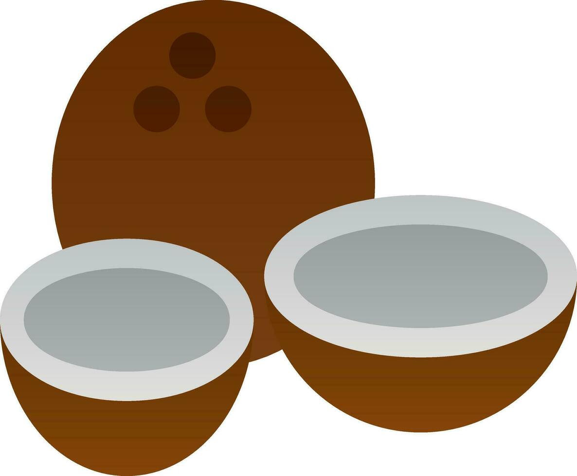 Coconuts Vector Icon Design