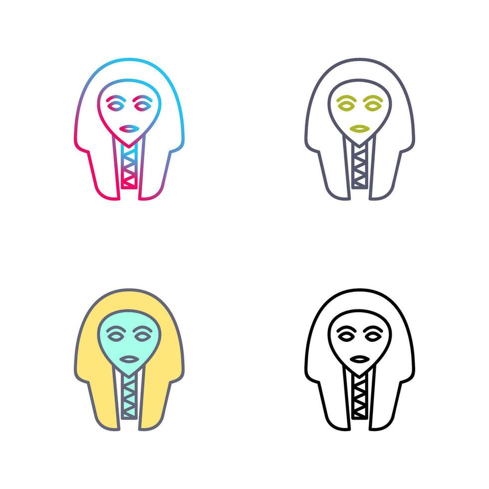 Egyptian Face Vector Icon