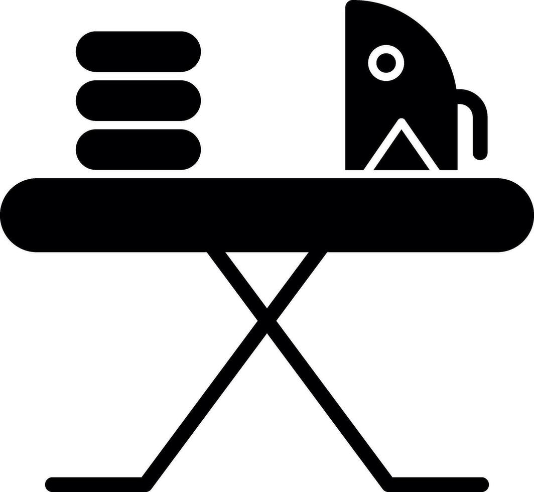 diseño de icono de vector de tabla de planchar