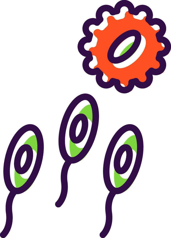 diseño de icono de vector de esperma