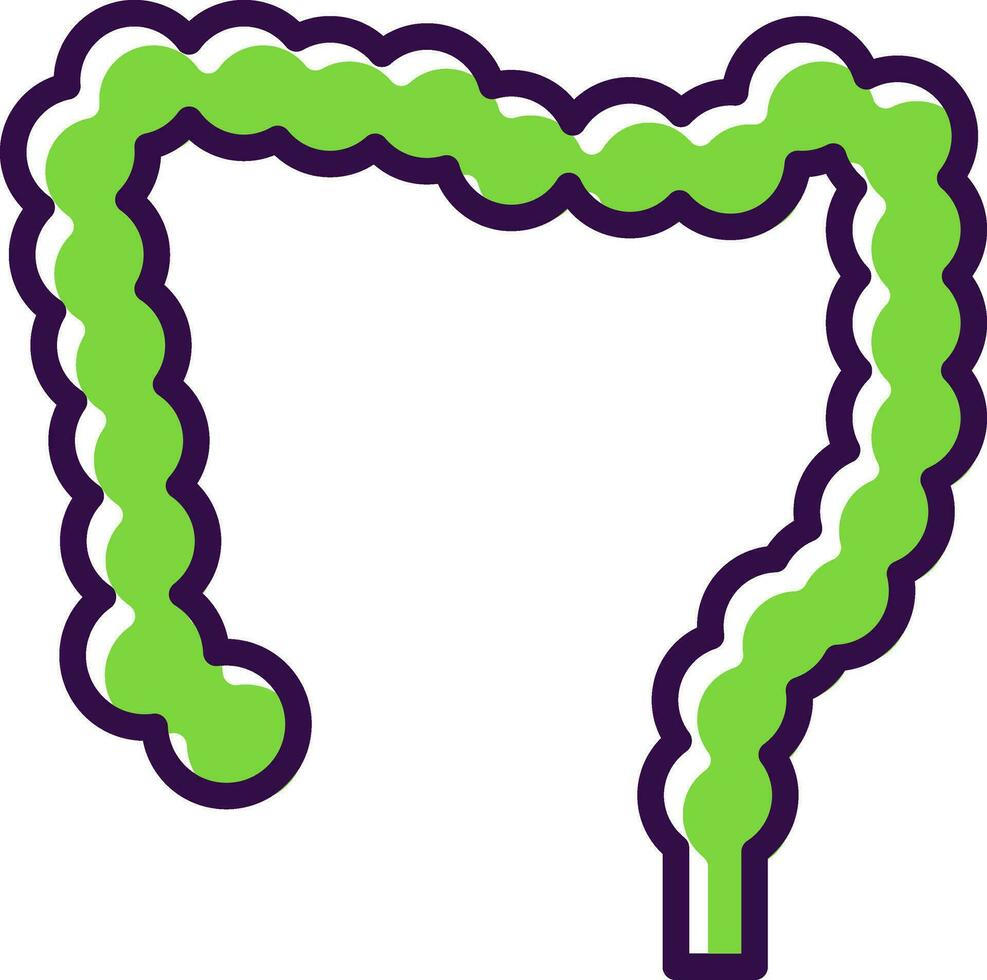 Large intestine Vector Icon Design