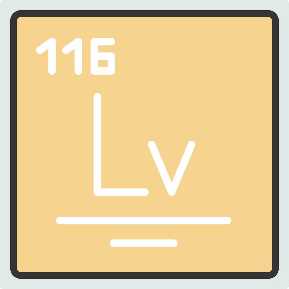 livermorium vector icono diseño