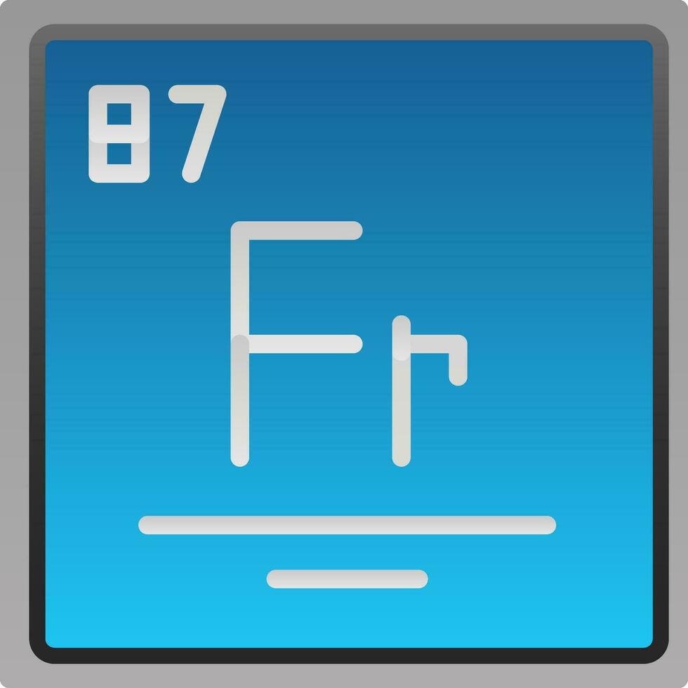 Francium Vector Icon Design