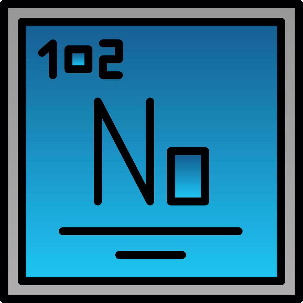 Nobelium Vector Icon Design