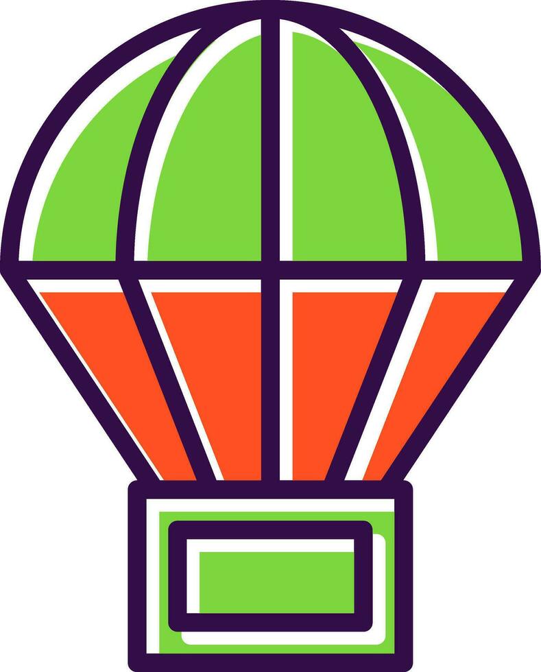 Parachute Vector Icon Design