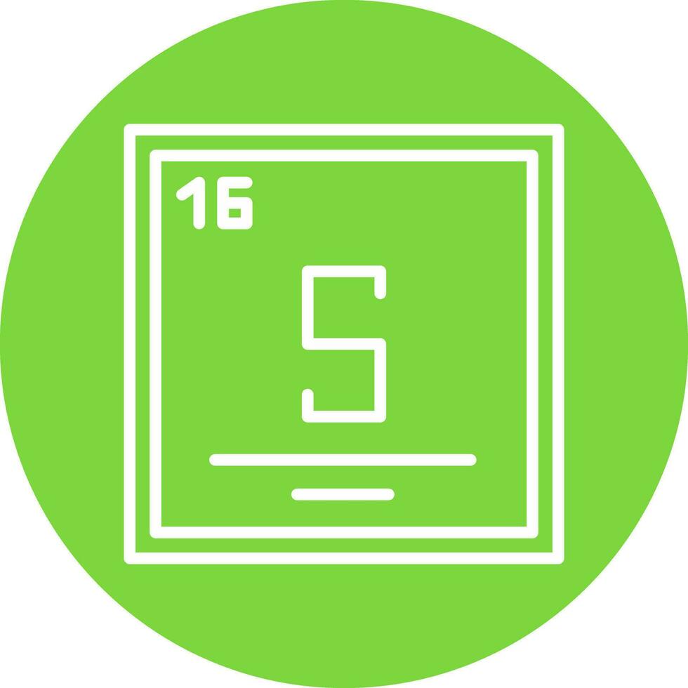 Sulfur Vector Icon Design