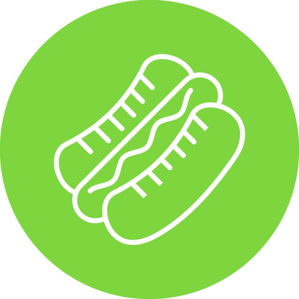 Hot dog Vector Icon Design