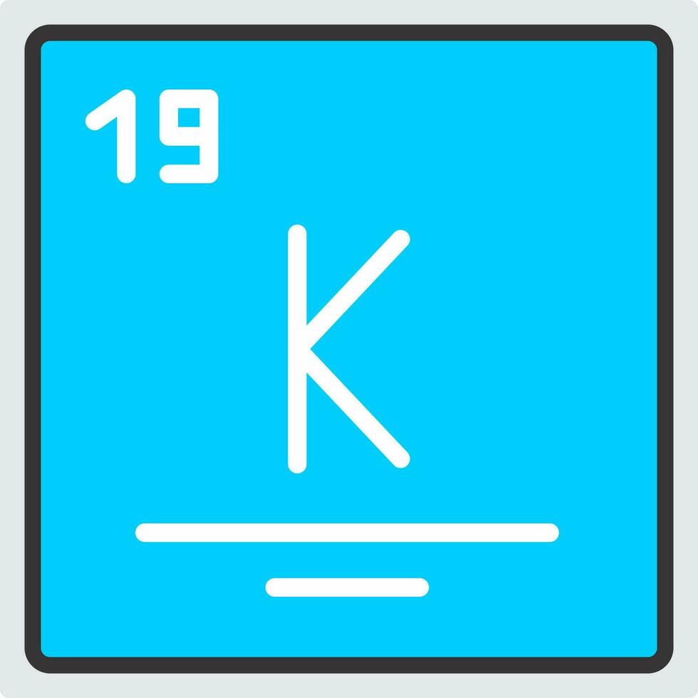 Potassium Vector Icon Design