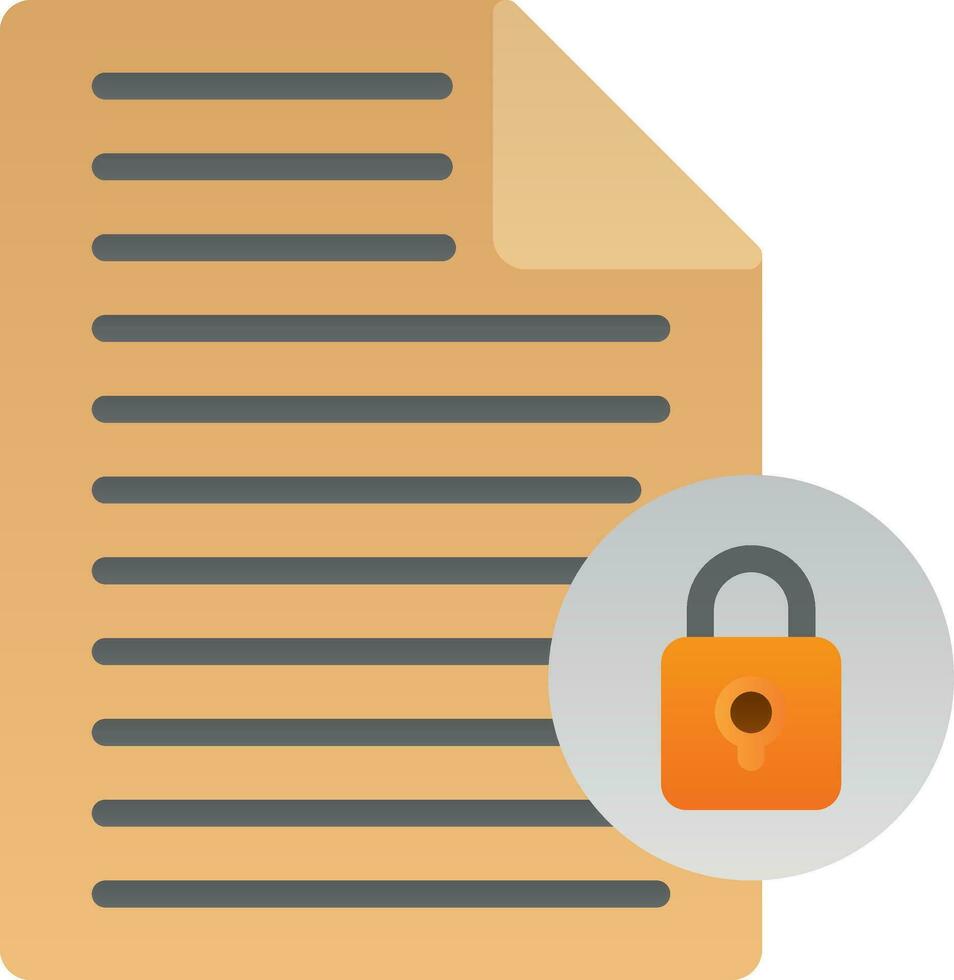 Secure data Vector Icon Design