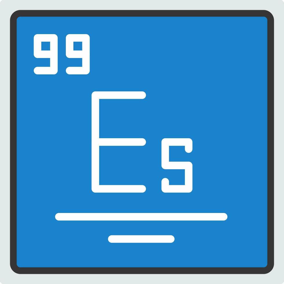 Einsteinium Vector Icon Design