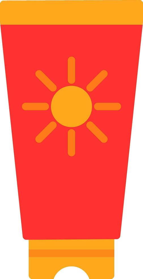 Sun cream Vector Icon Design