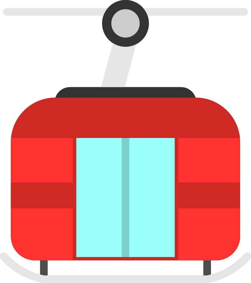 Ski lift Vector Icon Design