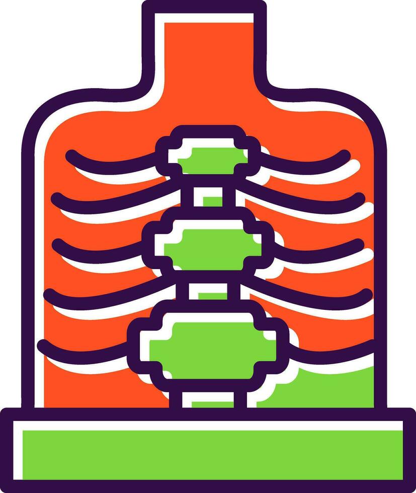 Ribcage Vector Icon Design