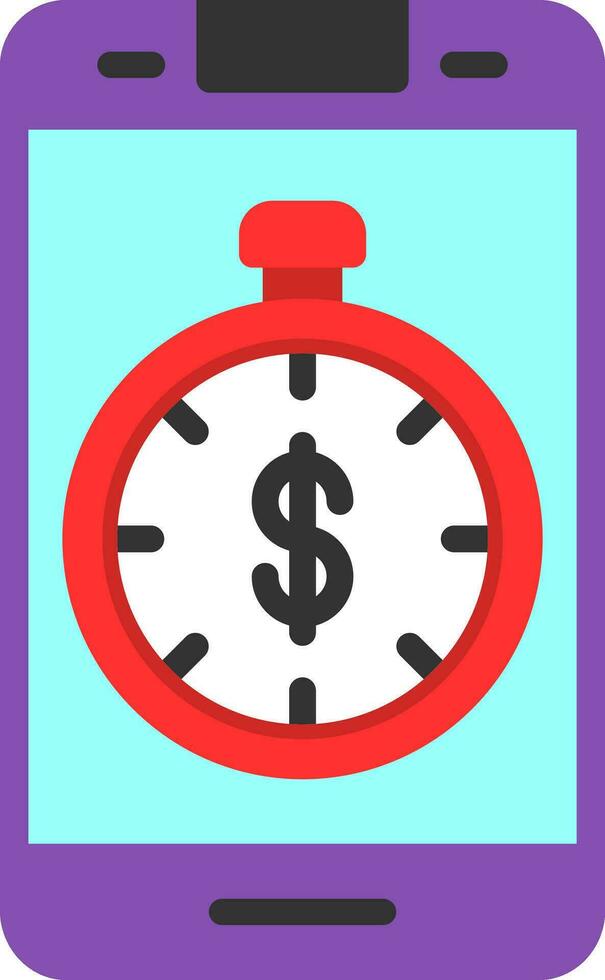 Time is money Vector Icon Design