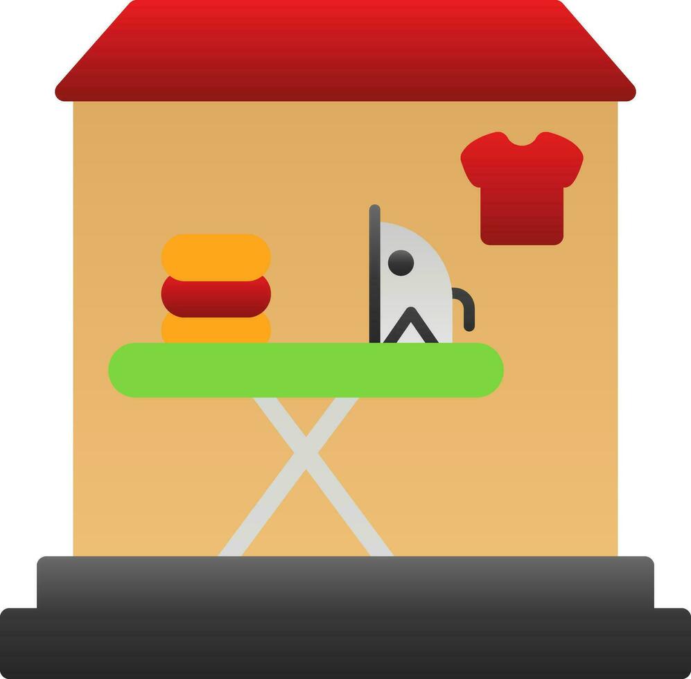 Laundry shop Vector Icon Design