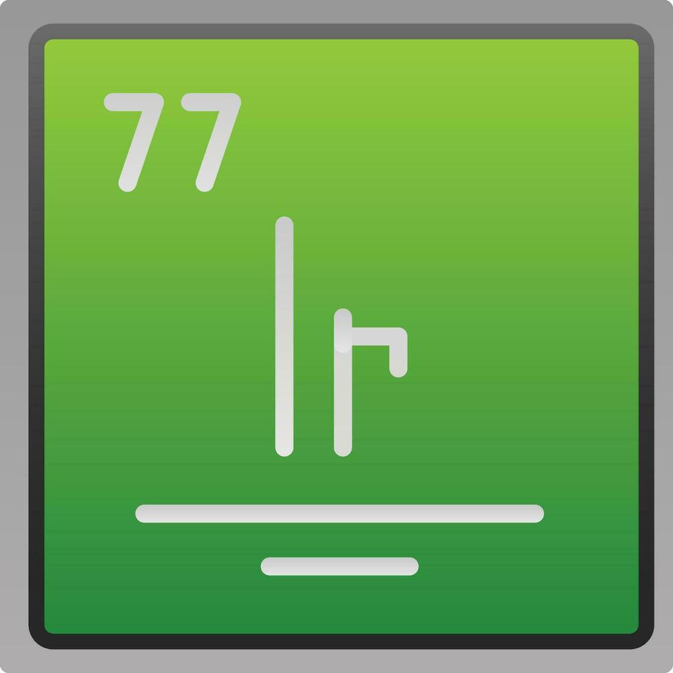 Iridium Vector Icon Design