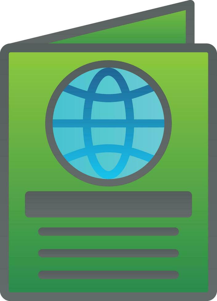 diseño de icono de vector de pasaporte