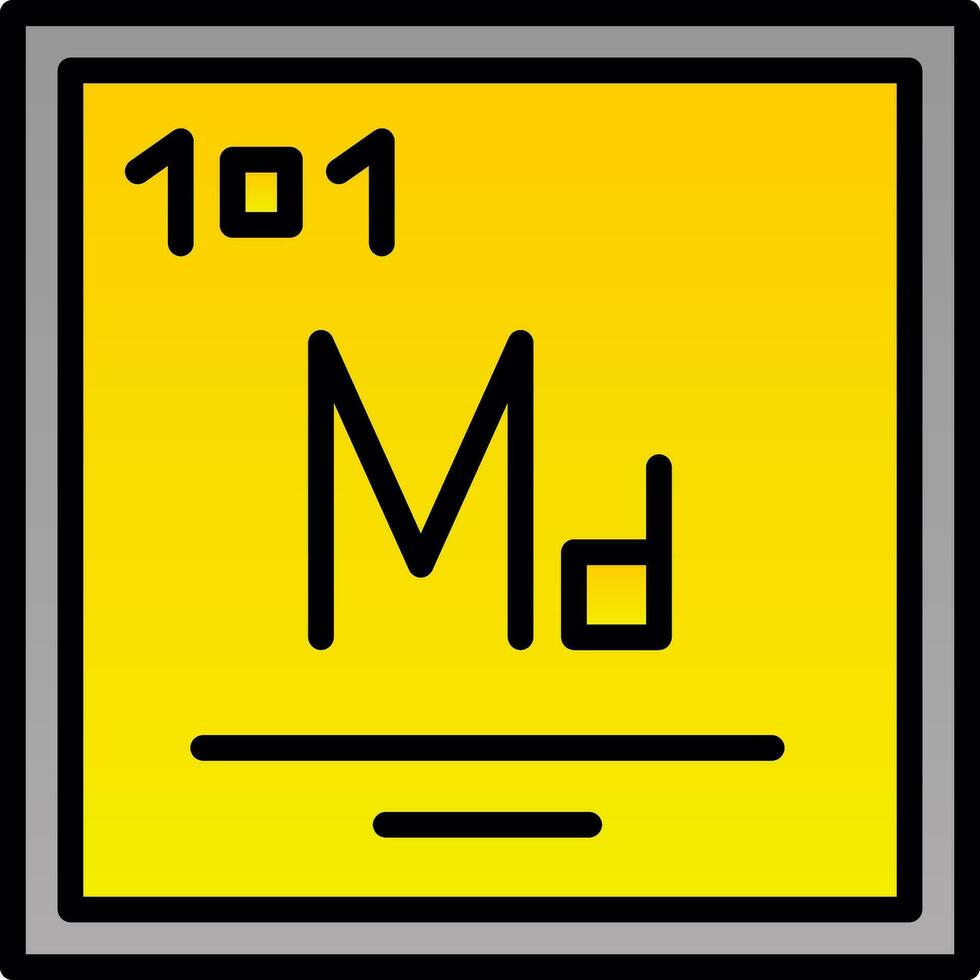 Mendelevium Vector Icon Design