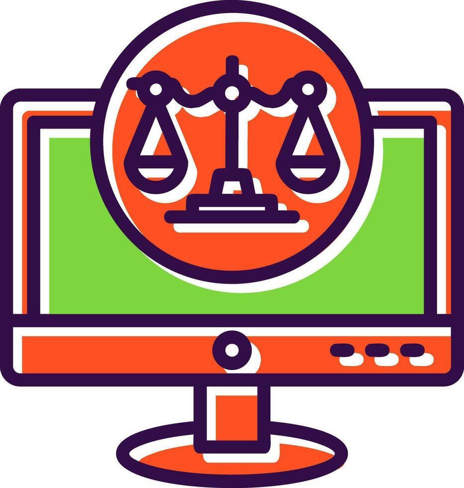 legal vector icono diseño