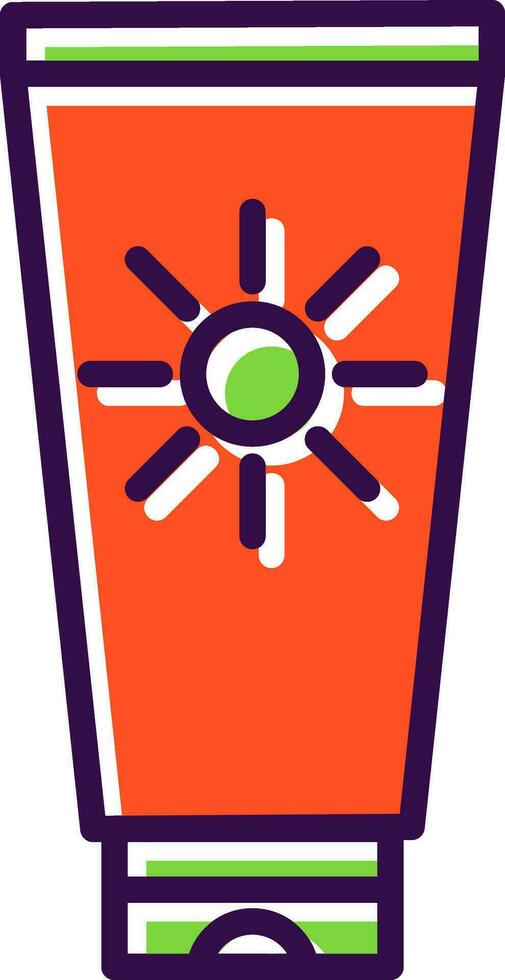 Sun cream Vector Icon Design