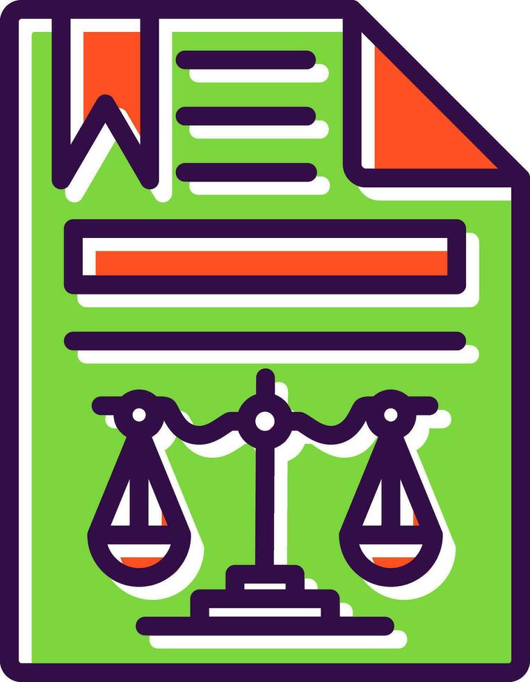 Legal document Vector Icon Design