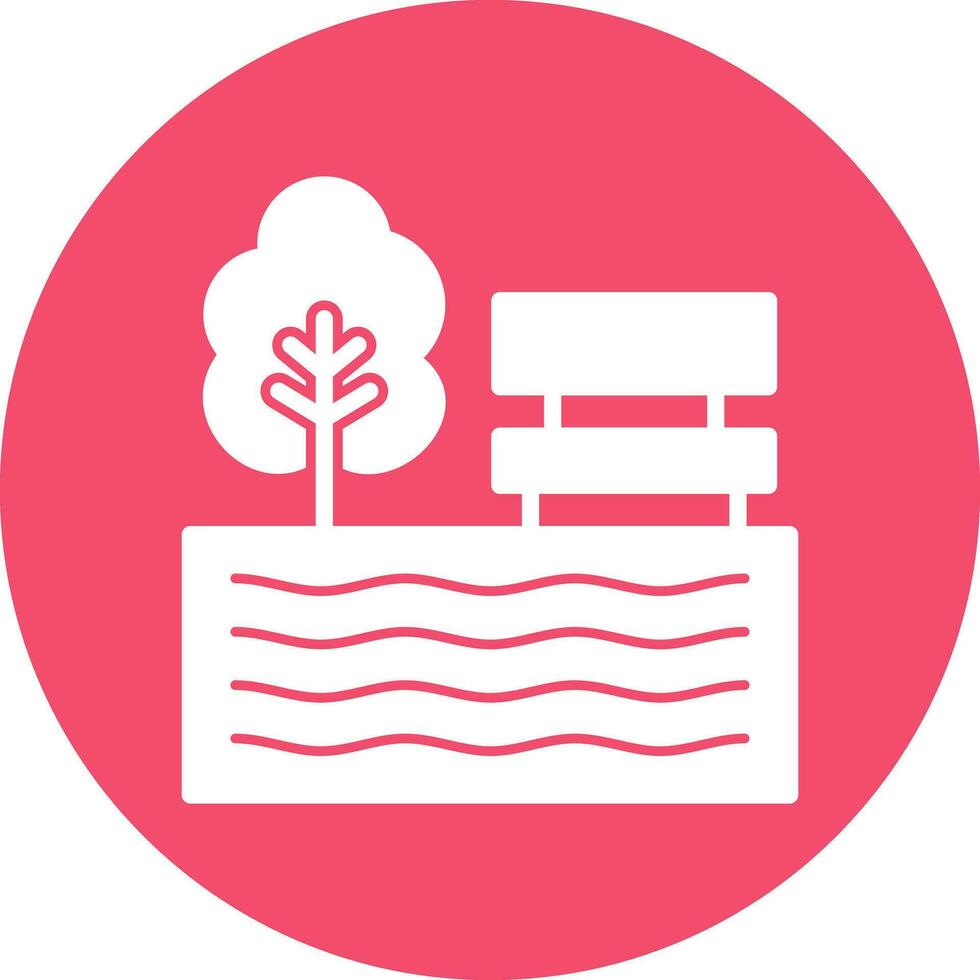 Lake Vector Icon Design