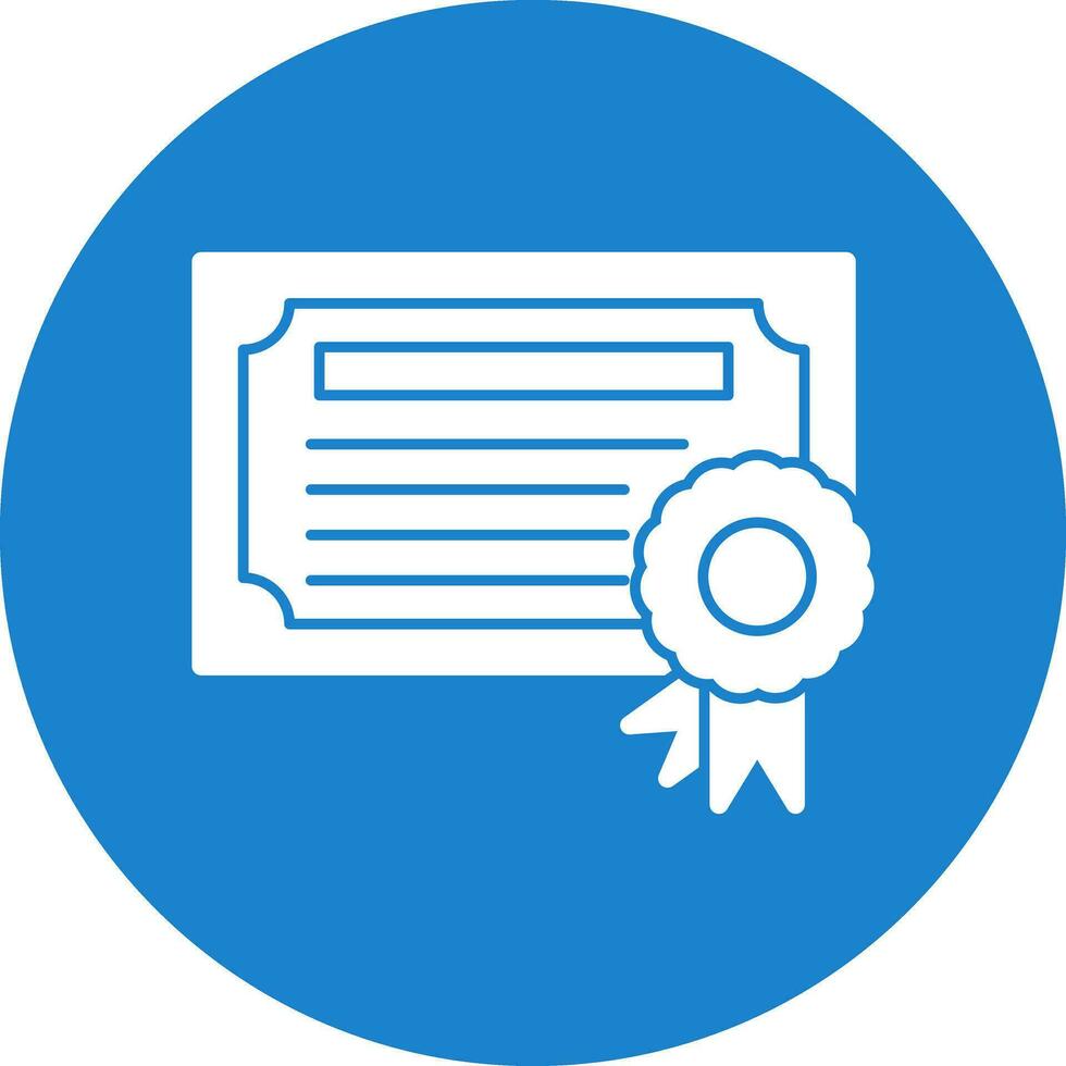 Certificate Vector Icon Design
