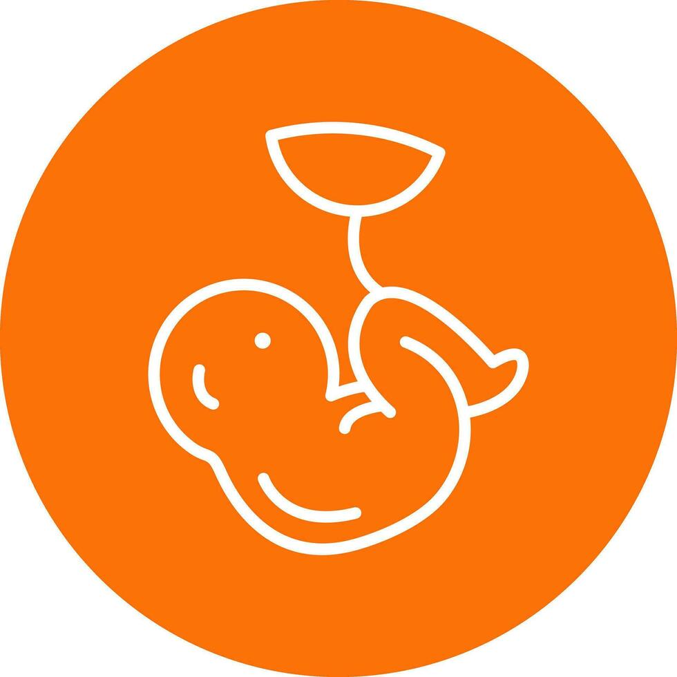 Fetus Vector Icon Design