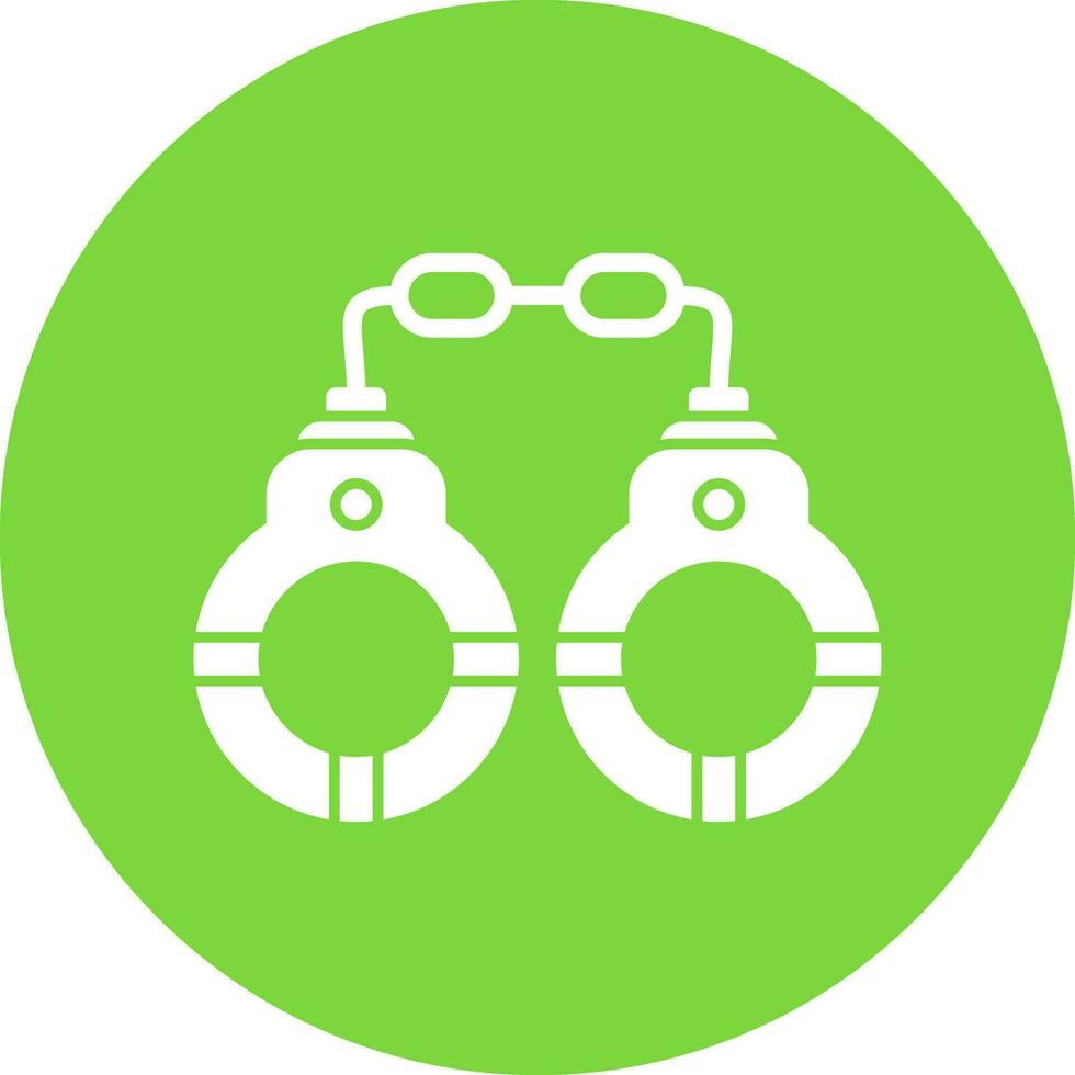 Handcuffs Vector Icon Design