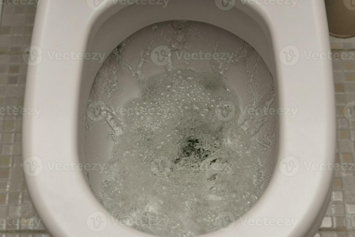flushing the toilet. Toilet, Flushing Water. close up photo
