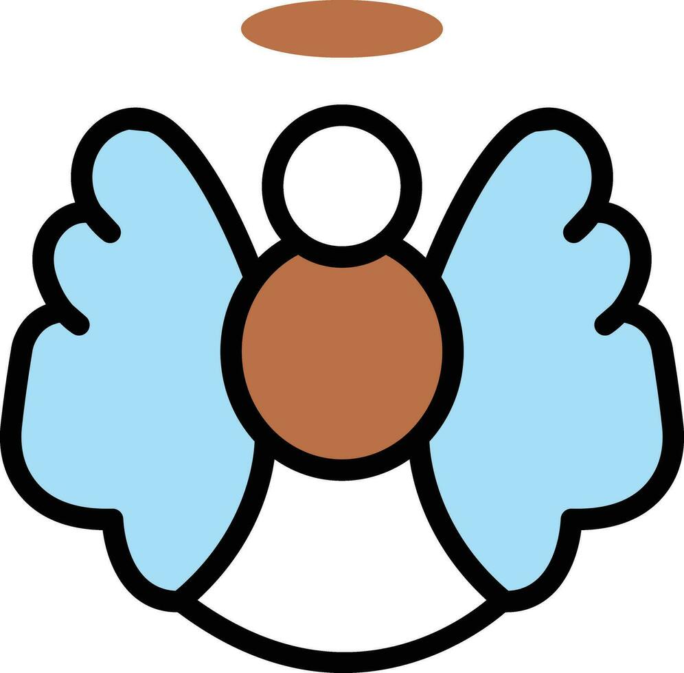 ilustración de vector de ángel en un fondo. símbolos de calidad premium. iconos vectoriales para concepto y diseño gráfico.