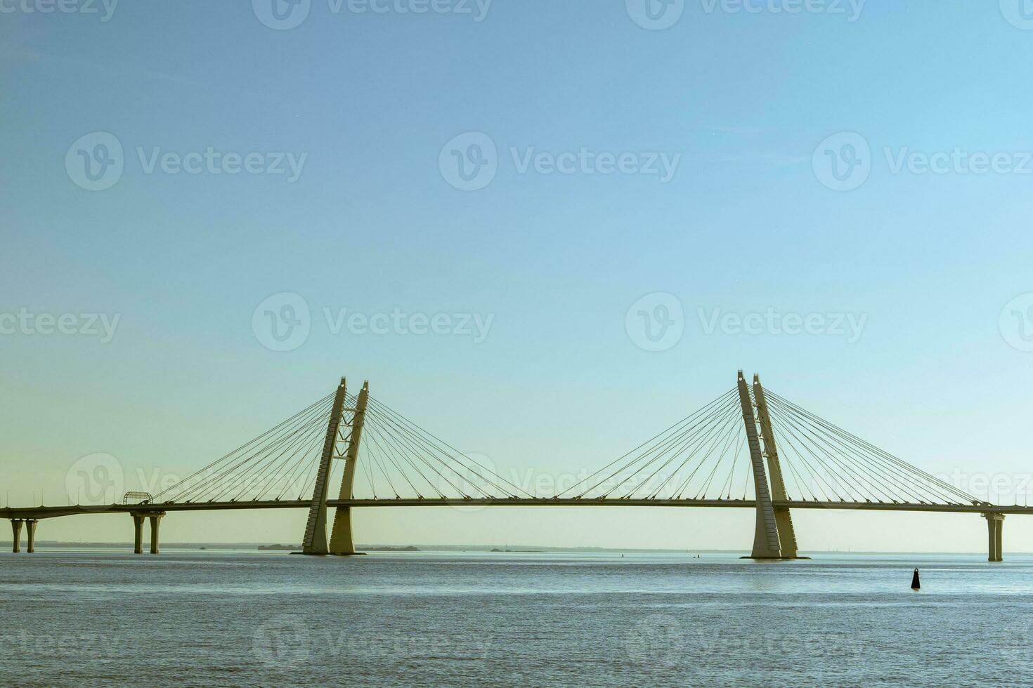 cable-stayed bridge across the bay, western high-speed diameter photo