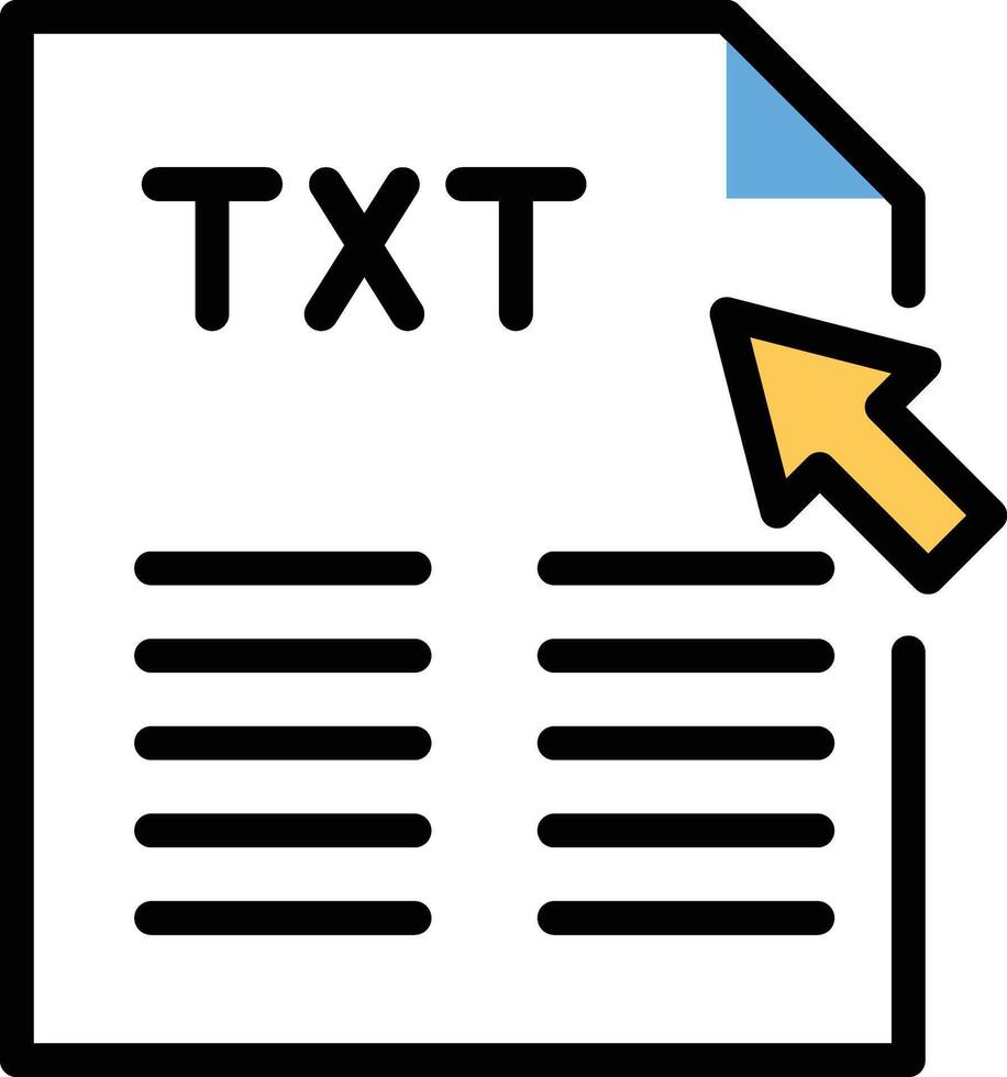 TXT papel vector ilustración en un fondo.premium calidad simbolos.vector íconos para concepto y gráfico diseño.