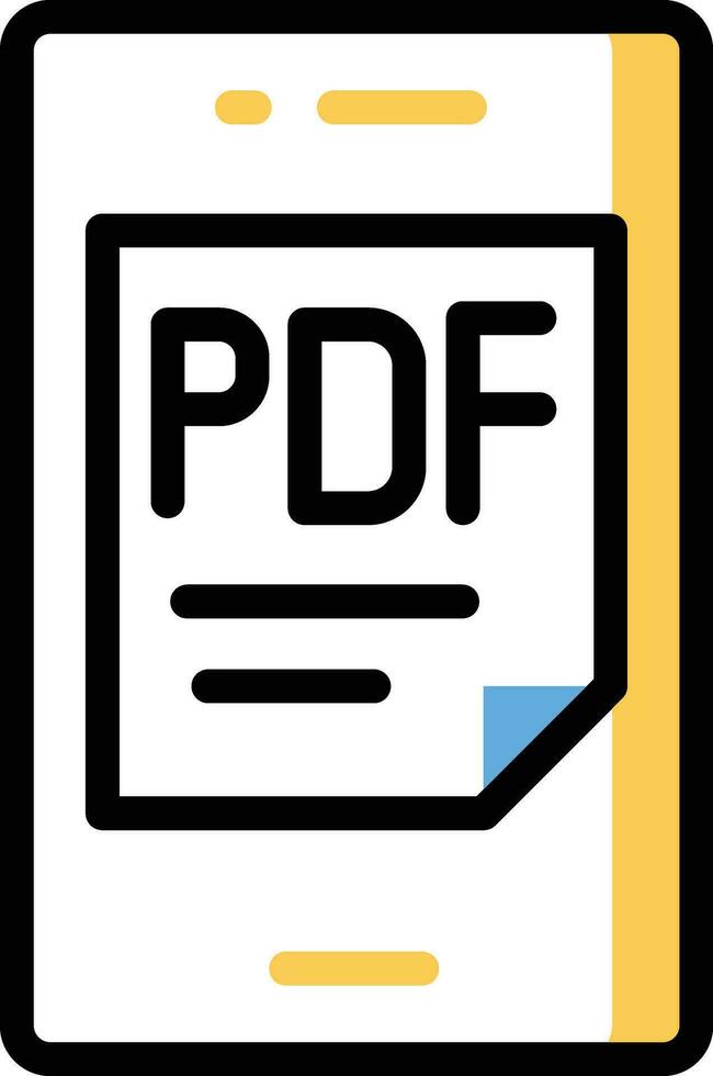 pdf vector ilustración en un fondo.premium calidad simbolos.vector íconos para concepto y gráfico diseño.