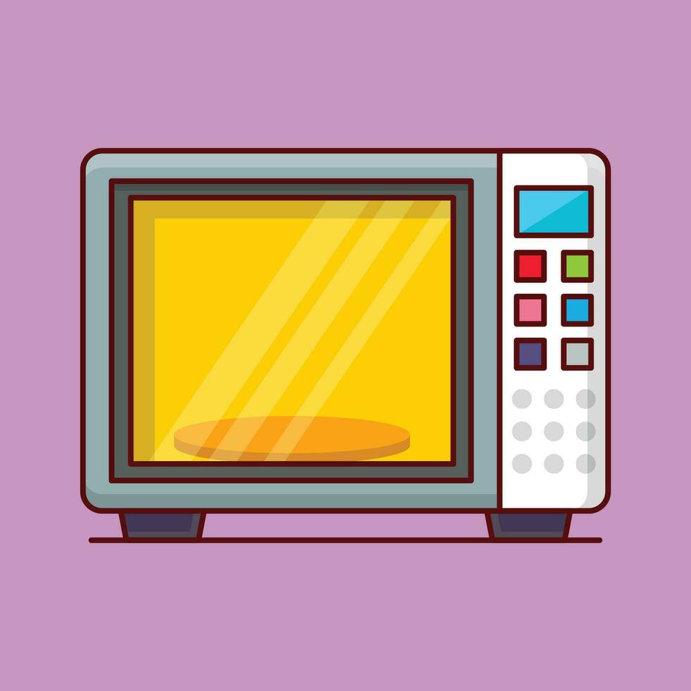 microwave vector illustration on a background.Premium quality symbols.vector icons for concept and graphic design.