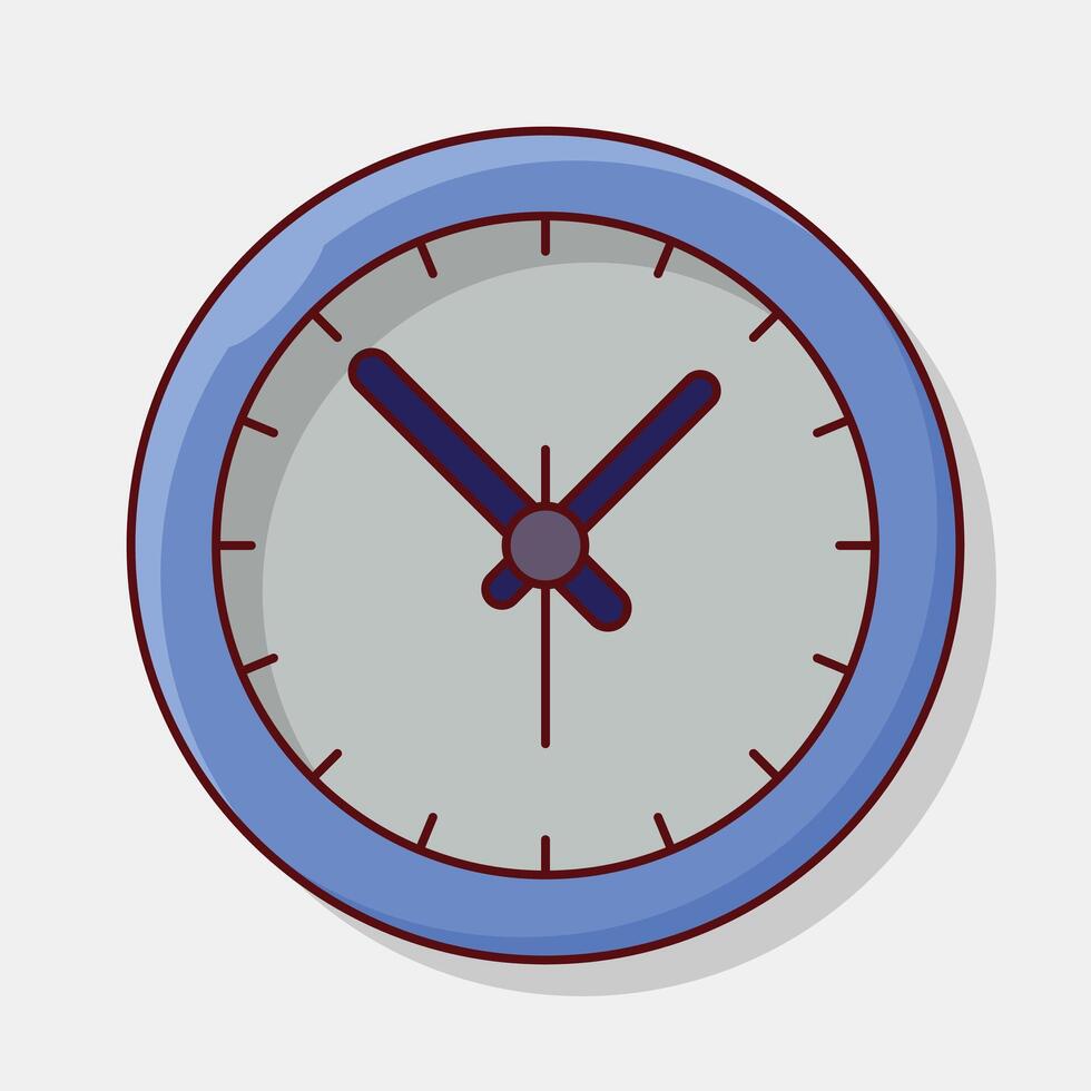 clock vector illustration on a background.Premium quality symbols.vector icons for concept and graphic design.