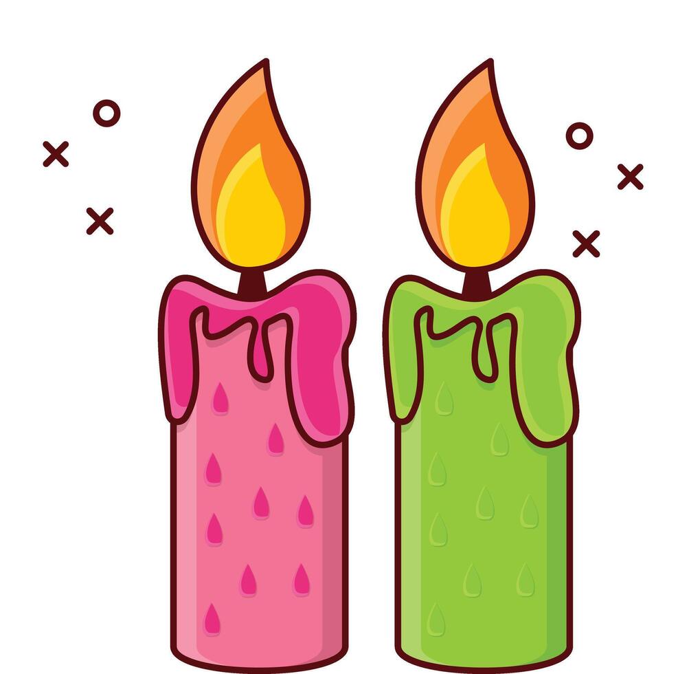 candles vector illustration on a background.Premium quality symbols.vector icons for concept and graphic design.