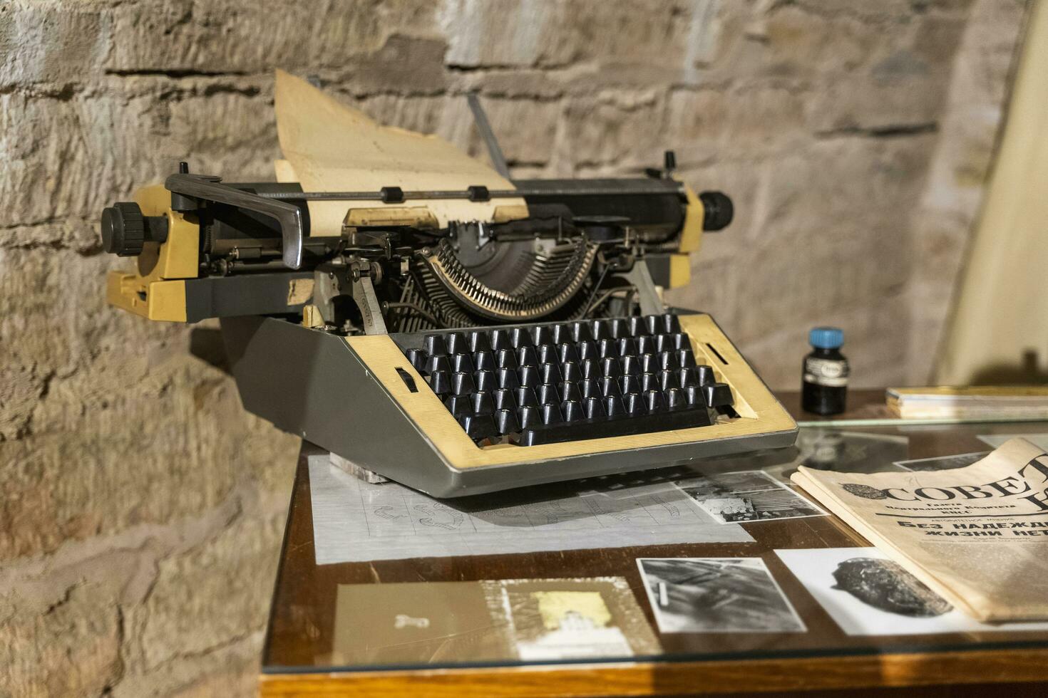 Staraya Ladoga, RUSSIA - September 01, 2022 vintage typewriter photo