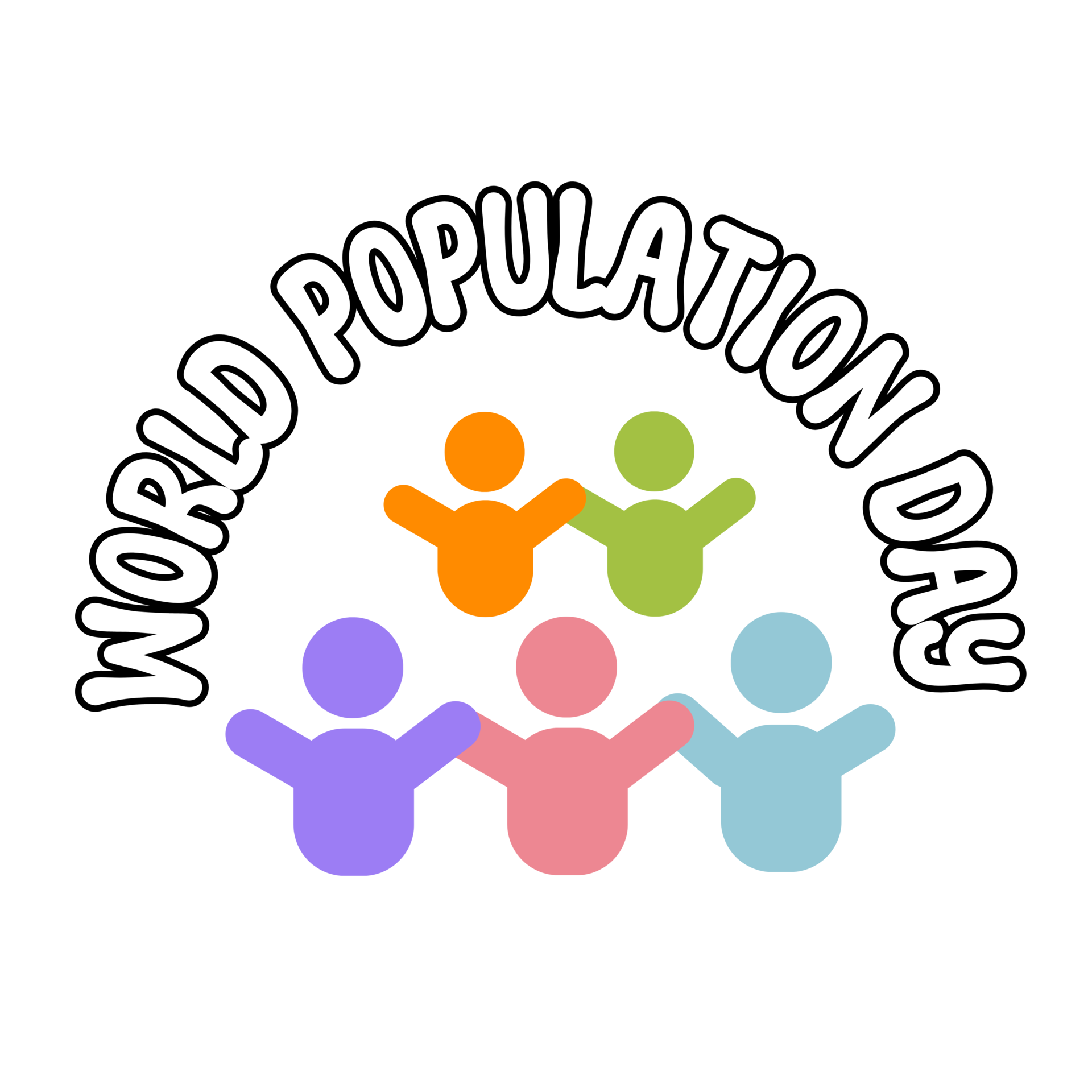 World Population Day text, World Population Day calligraphy, Population