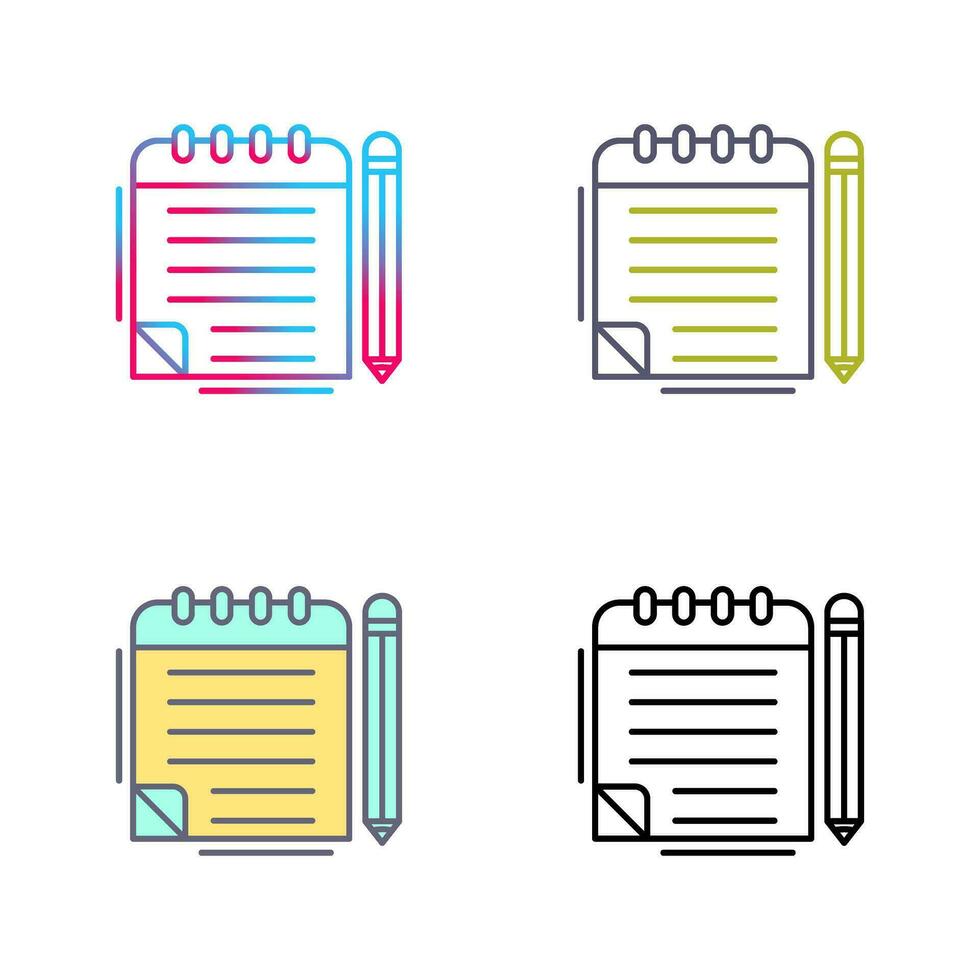 Notepad Vector Icon