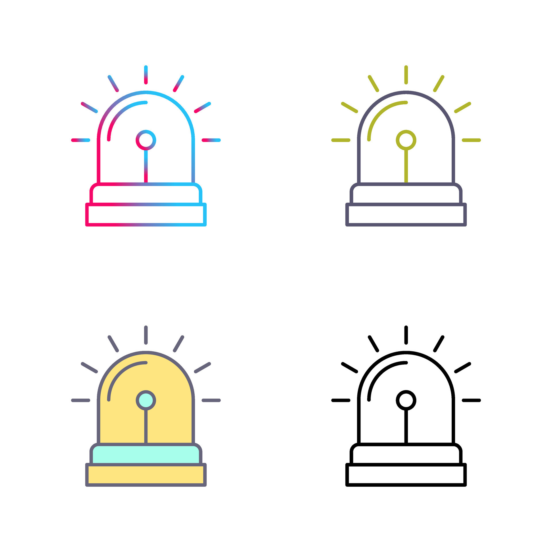 Alarm System Vector Icon 25062225 Vector Art at Vecteezy