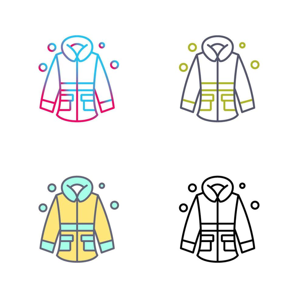 Winter Jacket Vector Icon