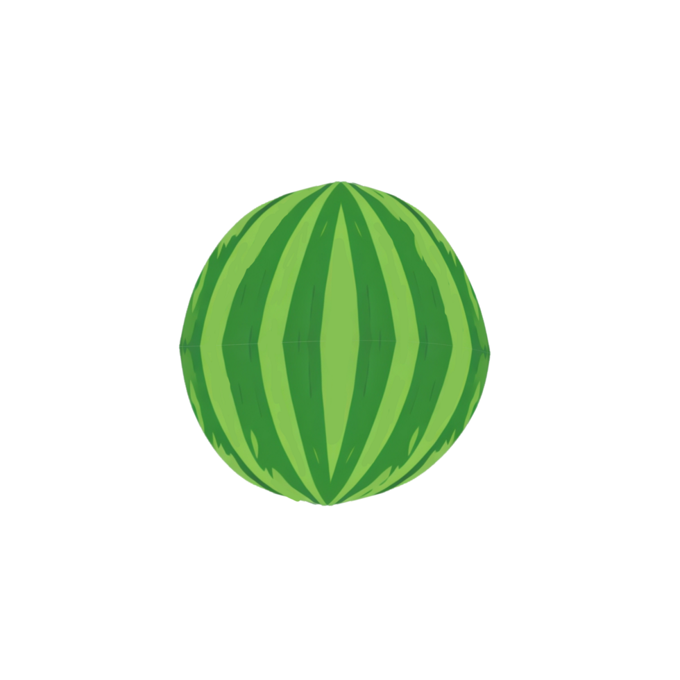 Full green watermelon illustration, isolated watermelon clipart, full watermelon illustration , National Watermelon Day png