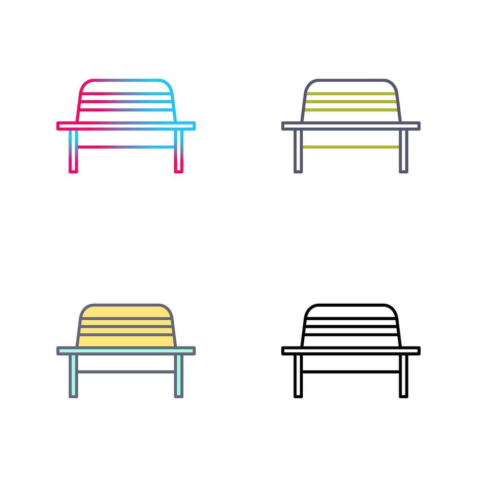 Garden Bench Vector Icon