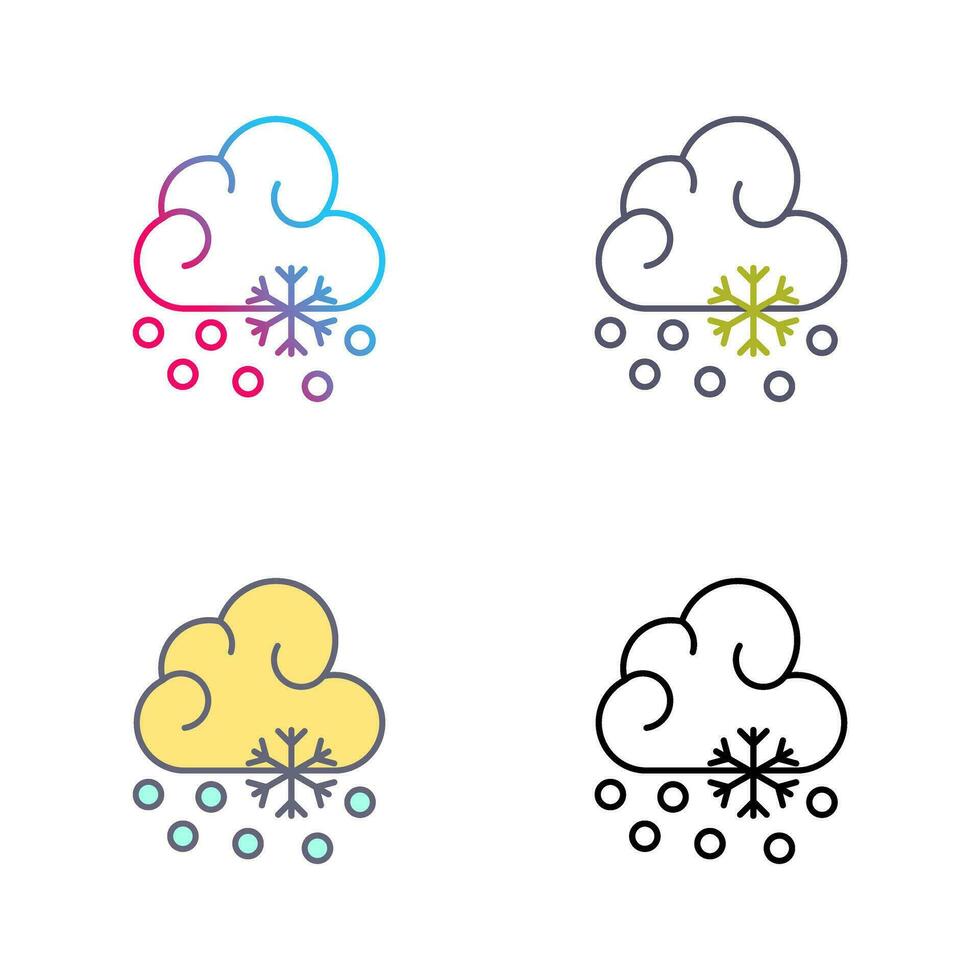 Snow Fall Vector Icon