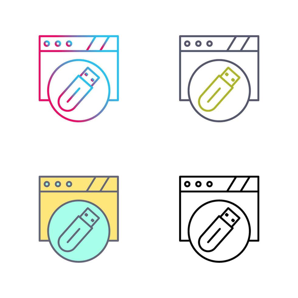 Usb Flash Drive Vector Icon