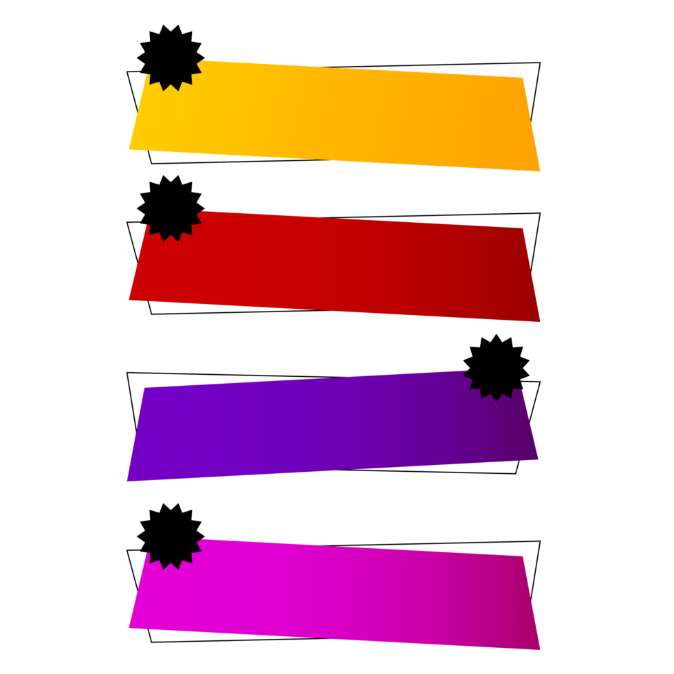 modern Der Umsatz Banner multi Farbe png